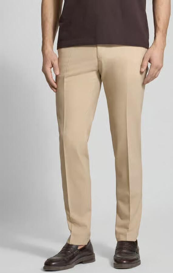 Digel slim fit pantalon van scheerwolmix met paspelzakken achter model 'Apollo' - Foto 2