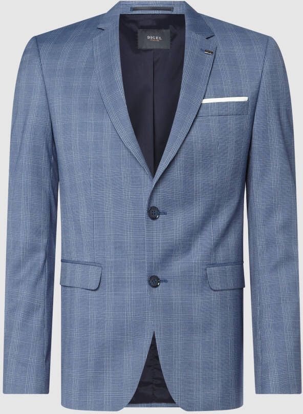 Digel Extra slim fit 2-knoops colbert met stretch model 'Nate'