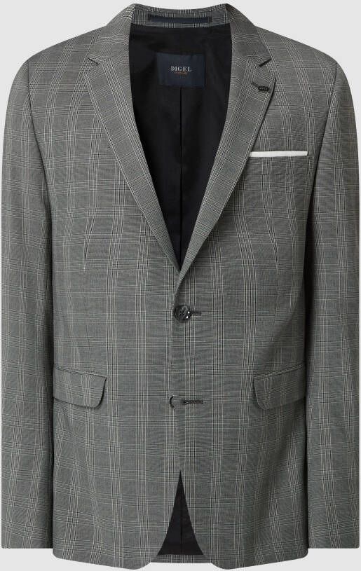 Digel Extra slim fit 2-knoops colbert met stretch model 'Nate'