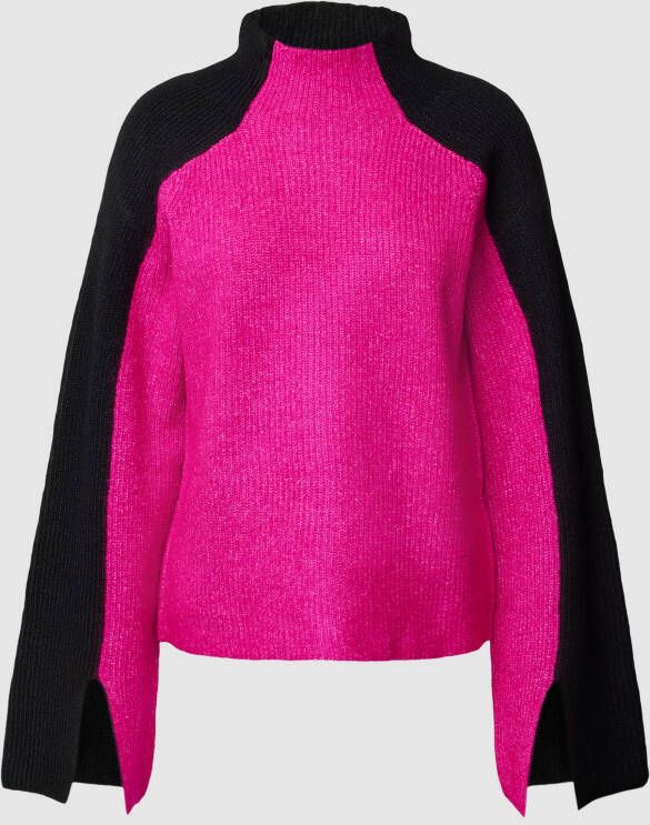 DKNY Gebreide pullover in two-tone-stijl