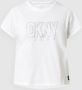 DKNY PERFORMANCE Boxy fit T-shirt met strass-steentjes - Thumbnail 1