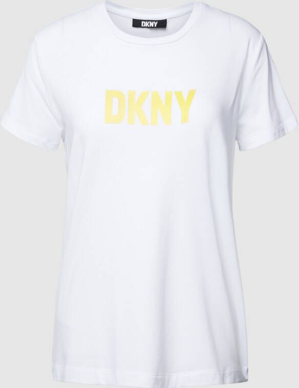DKNY T-shirt met labelprint