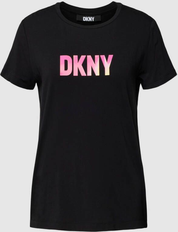 DKNY T-shirt met labelprint