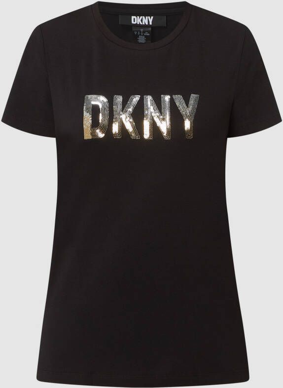 DKNY T-shirt van katoenmix