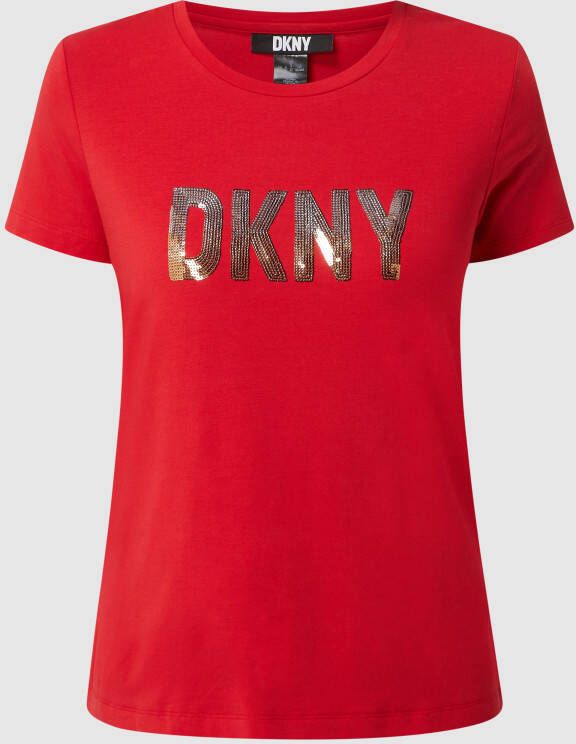 DKNY T-shirt van katoenmix