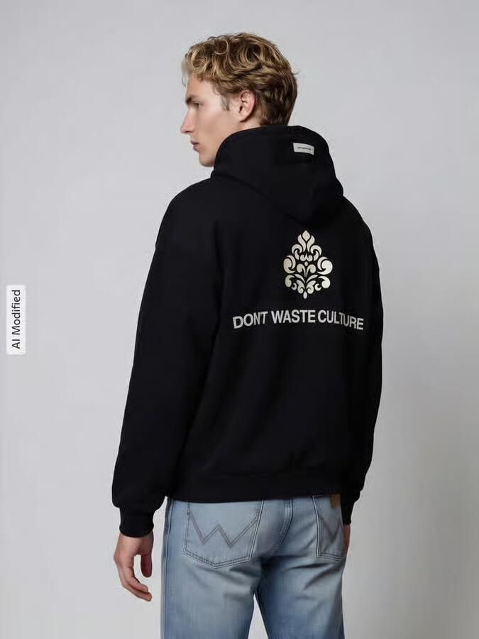 Don´t Waste Culture oversized hoodie van katoenmix model 'PURO'