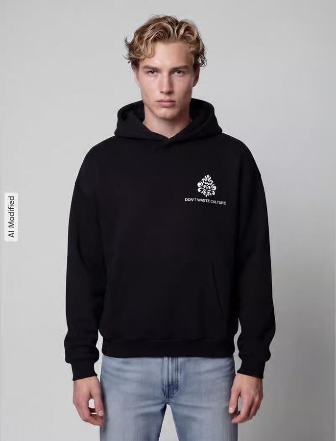 Don´t Waste Culture oversized hoodie van katoenmix model 'PURO' - Foto 2