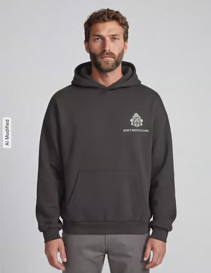 Don´t Waste Culture oversized hoodie van katoenmix model 'PURO' - Foto 2