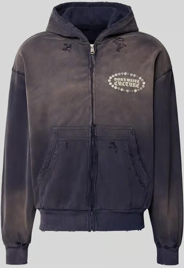 Don´t Waste Culture oversized sweatjack van katoenmix model 'SAVY'