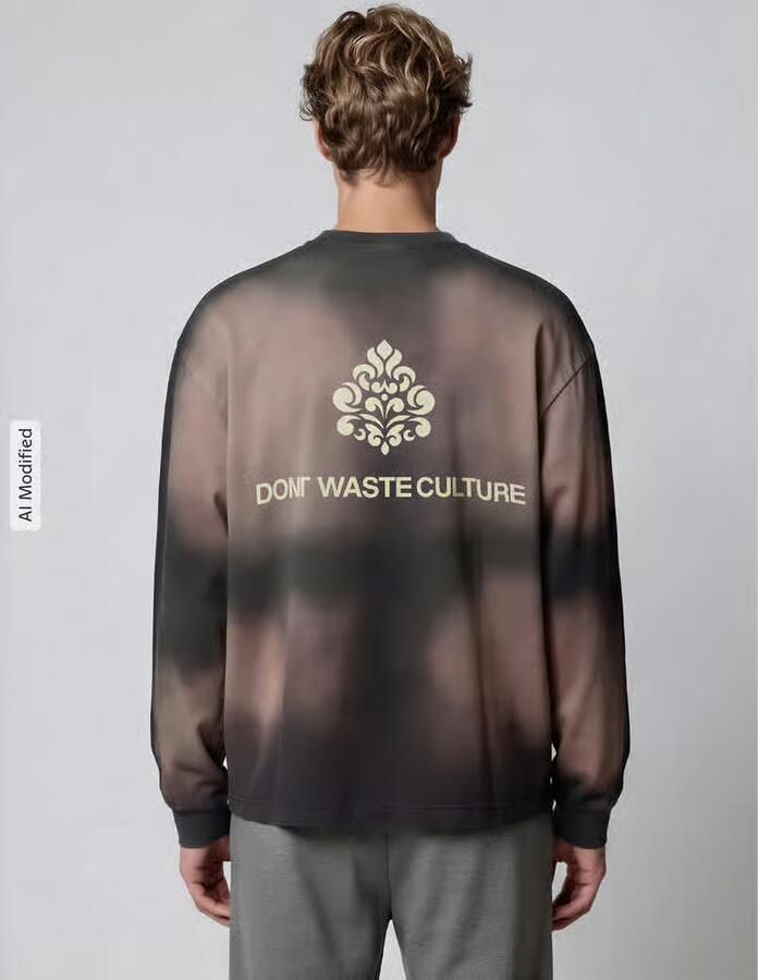 Don´t Waste Culture oversized sweatshirt van puur katoen model 'FADE'