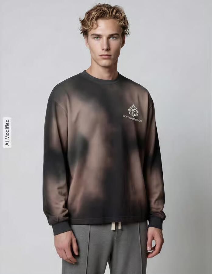 Don´t Waste Culture oversized sweatshirt van puur katoen model 'FADE' - Foto 2
