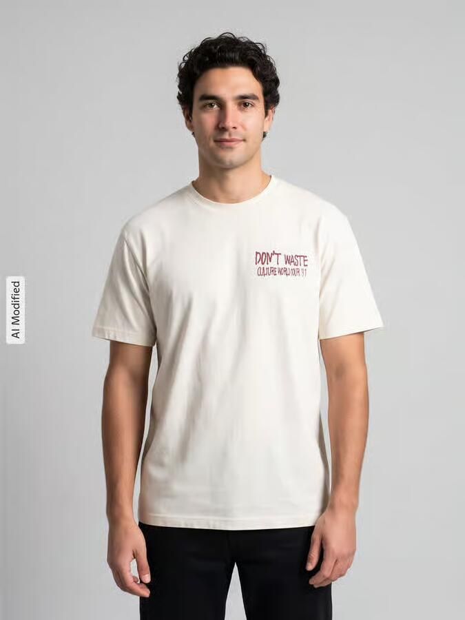 Don´t Waste Culture oversized t-shirt van puur katoen model 'JOVI' - Foto 3