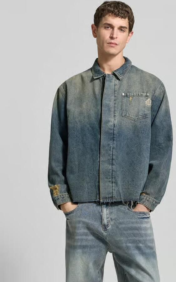 Don´t Waste Culture Regular fit jeanshemd van puur katoen model 'AZA' - Foto 2