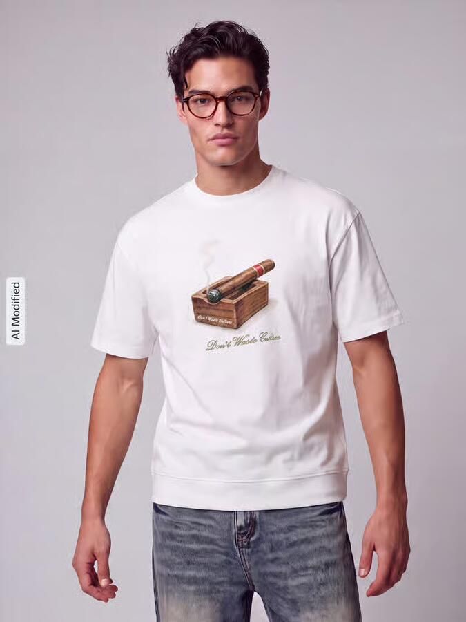 Don´t Waste Culture Regular fit t-shirt van puur katoen model 'NOMI' - Foto 3