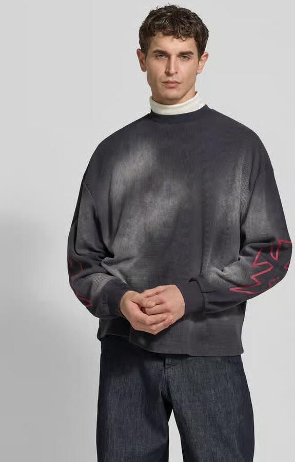 Don´t Waste Culture relaxed fit sweatshirt van katoenmix model 'ROMIYA' - Foto 3