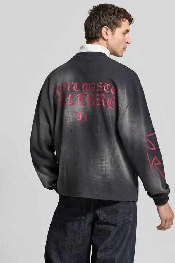 Don´t Waste Culture relaxed fit sweatshirt van katoenmix model 'ROMIYA' - Foto 2