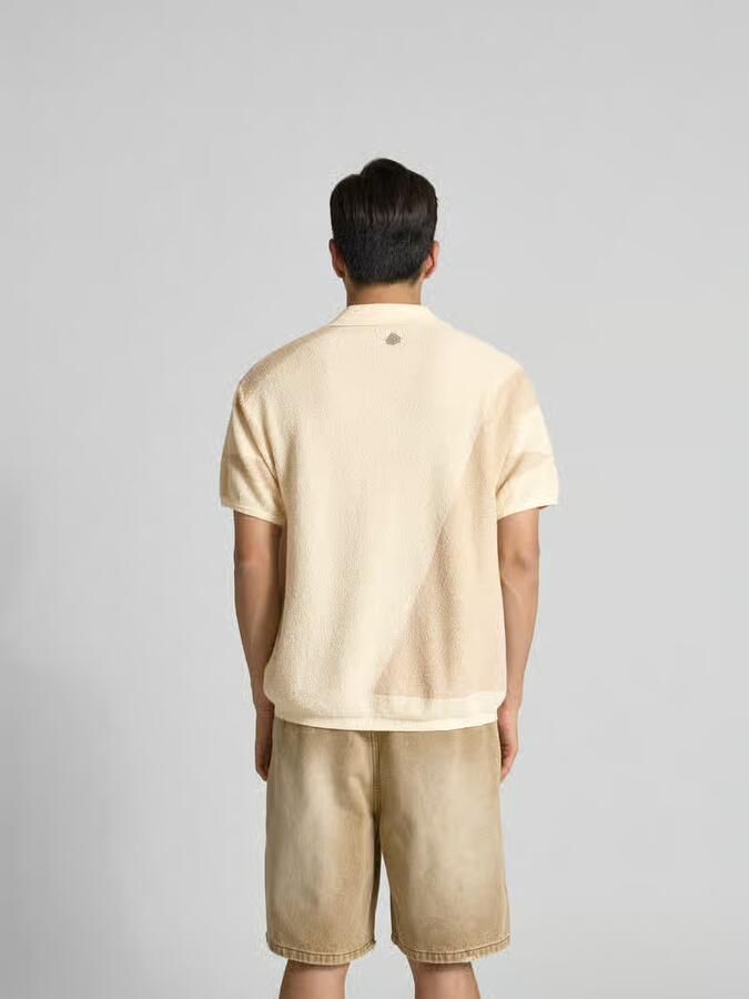 Don´t Waste Culture Relaxed fit vrijetijdshemd in brei-look - Foto 2
