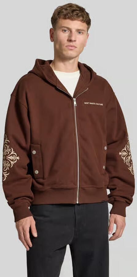Don´t Waste Culture Sweatjack met labeldetail model 'Rhegan' - Foto 2