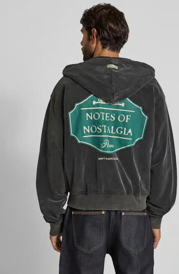 Don´t Waste Culture Sweatjack met motiefprint model 'Ulric'