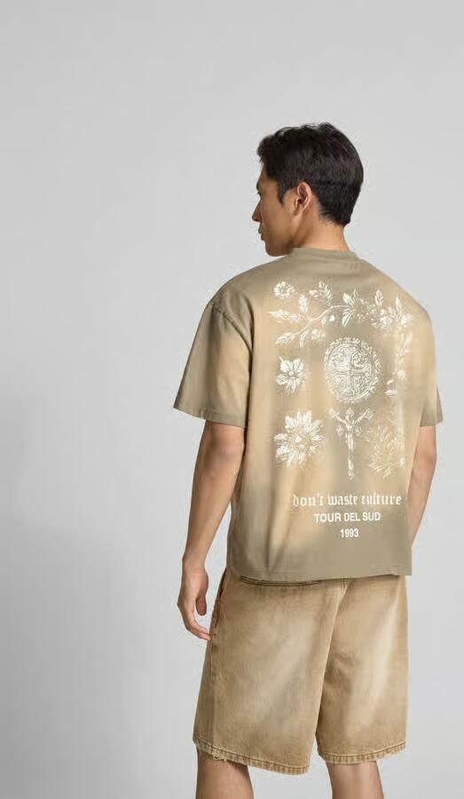 Don´t Waste Culture T-shirt met labelprint - Foto 3