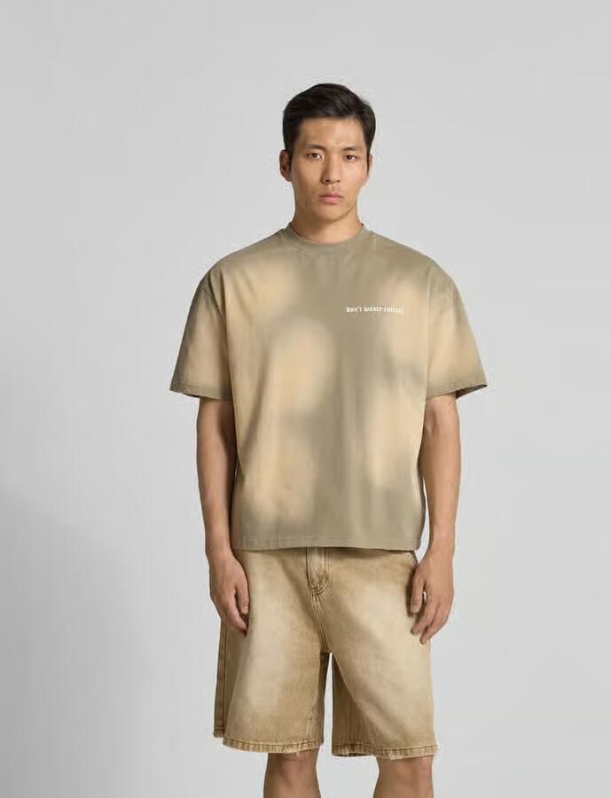 Don´t Waste Culture T-shirt met labelprint - Foto 2