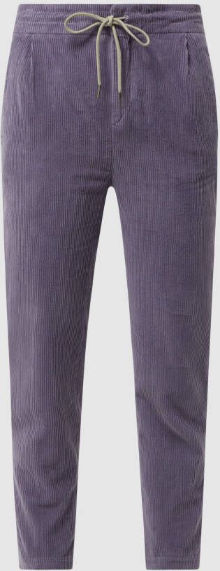 Drykorn Bandplooibroek van corduroy model 'Level'