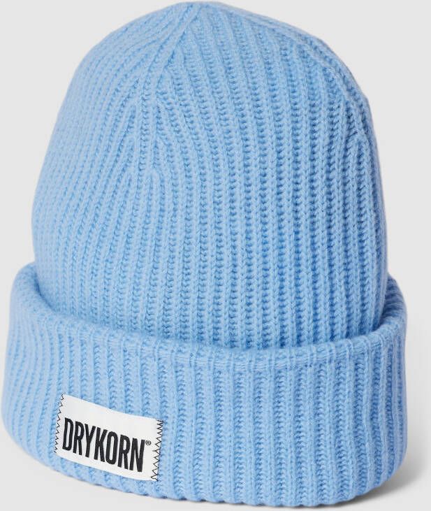 Drykorn Beanie met labelpatch model 'NERREA'