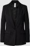 Drykorn Atlin_2 Blazer Zwart Slim Fit Schoudervullingen Black Dames - Thumbnail 1