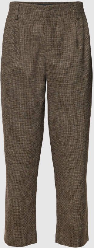 Drykorn Broek met pied-de-poule-motief model 'DISPATCH'
