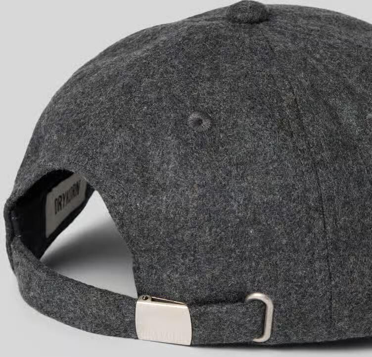 Drykorn Baseballpet van wolmix met stitching model 'JESPER'