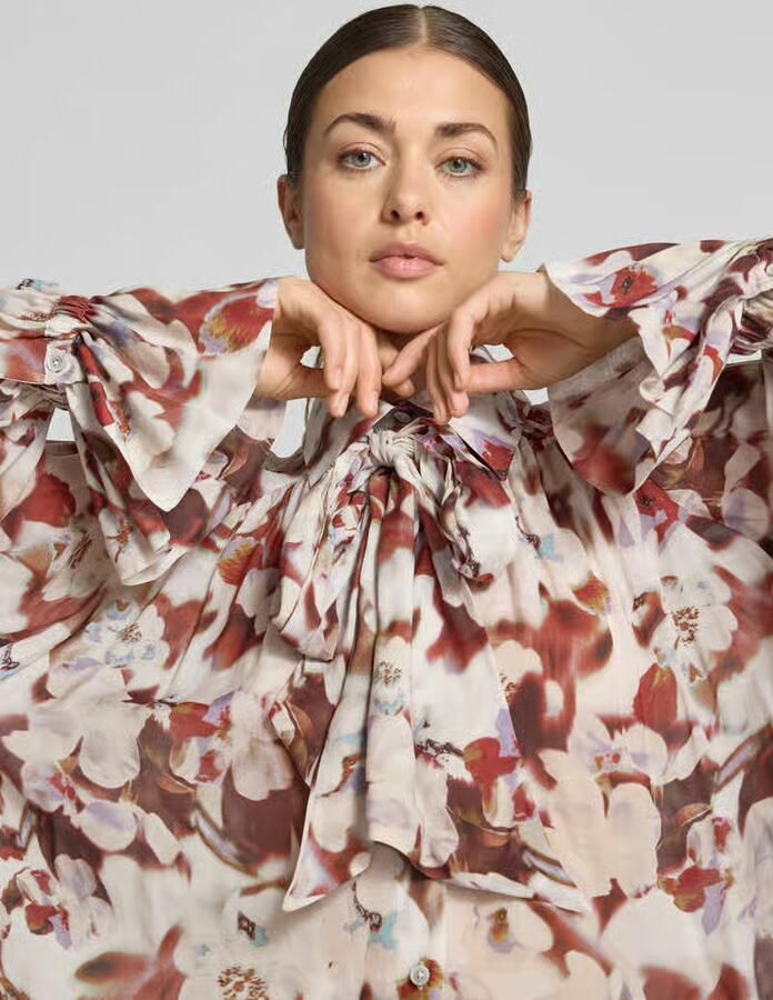 Drykorn Blouse met strik model 'VAELIE' - Foto 2