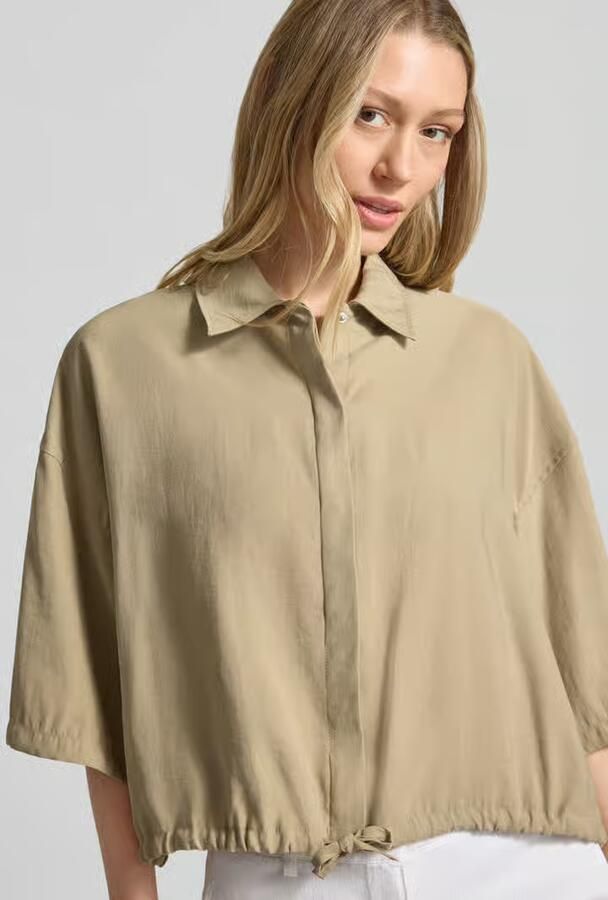 Drykorn Blouse met tunnelkoord aan de zoom model 'LAINAY'