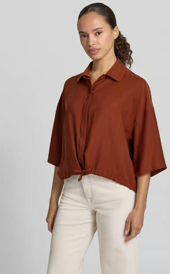 Drykorn Blouse met tunnelkoord aan de zoom model 'LAINAY' - Foto 2