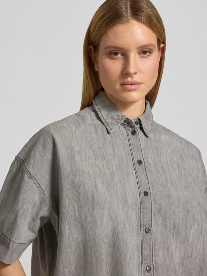 Drykorn Boxy fit jeansblouse met verlaagde schouders Model 'YARIKA'