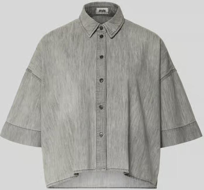 Drykorn Boxy fit jeansblouse met verlaagde schouders Model 'YARIKA' - Foto 2