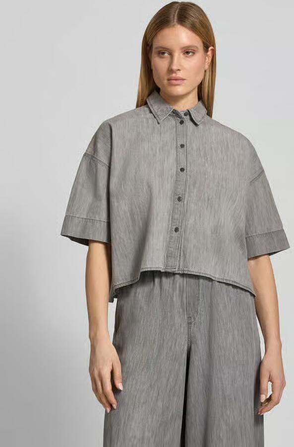 Drykorn Boxy fit jeansblouse met verlaagde schouders Model 'YARIKA' - Foto 2