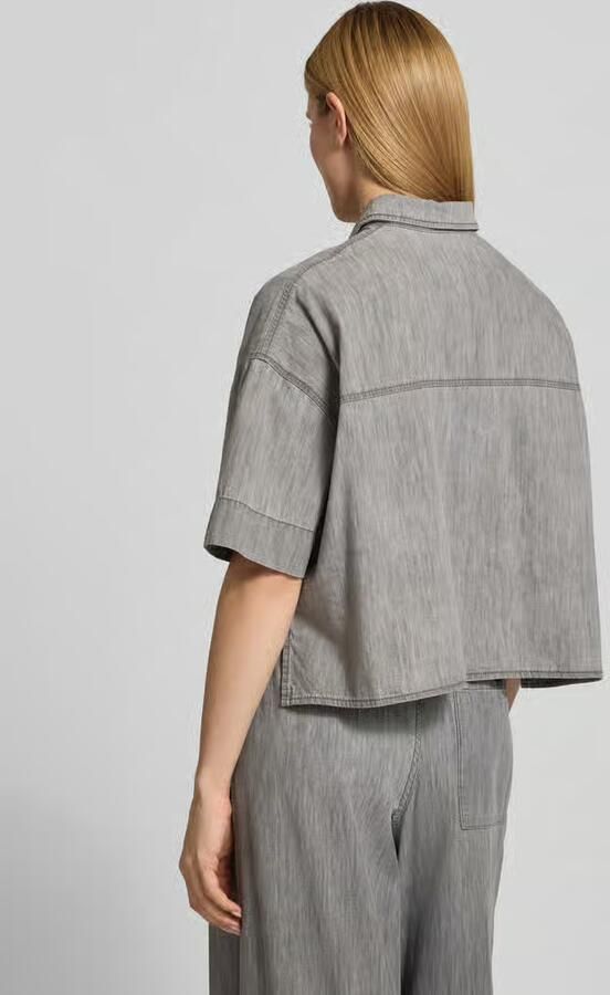 Drykorn Boxy fit jeansblouse met verlaagde schouders Model 'YARIKA' - Foto 3