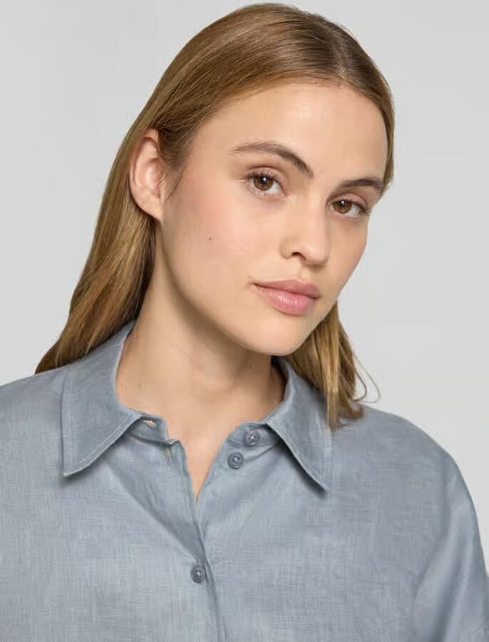 Drykorn boxy fit linnen blouse model 'YARIKA'