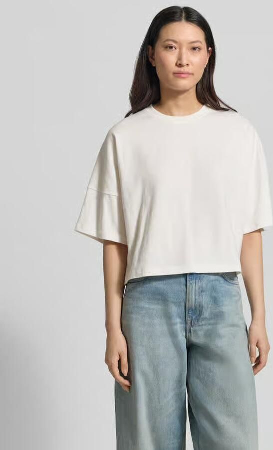 Drykorn Boxy fit T-shirt met verlaagde schouders model 'KUSIA' - Foto 3