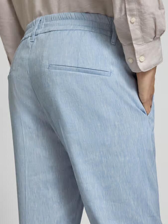 Drykorn Broek met vouw en elastische band model 'CHASY'