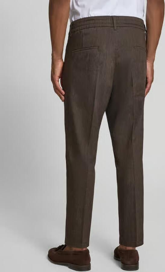 Drykorn Broek met vouw en elastische band model 'CHASY'