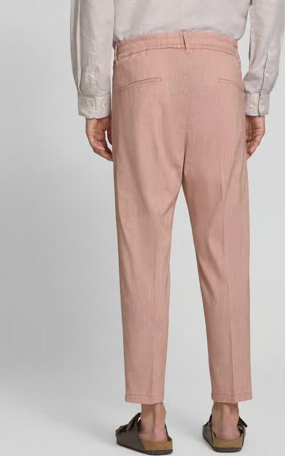 Drykorn Broek met vouw en elastische band model 'CHASY'