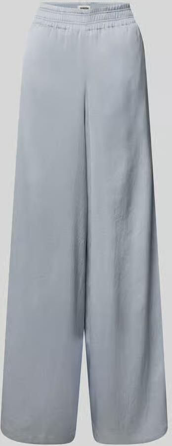 Drykorn Broek met wijde pijpen en elastische band model 'CEILING'
