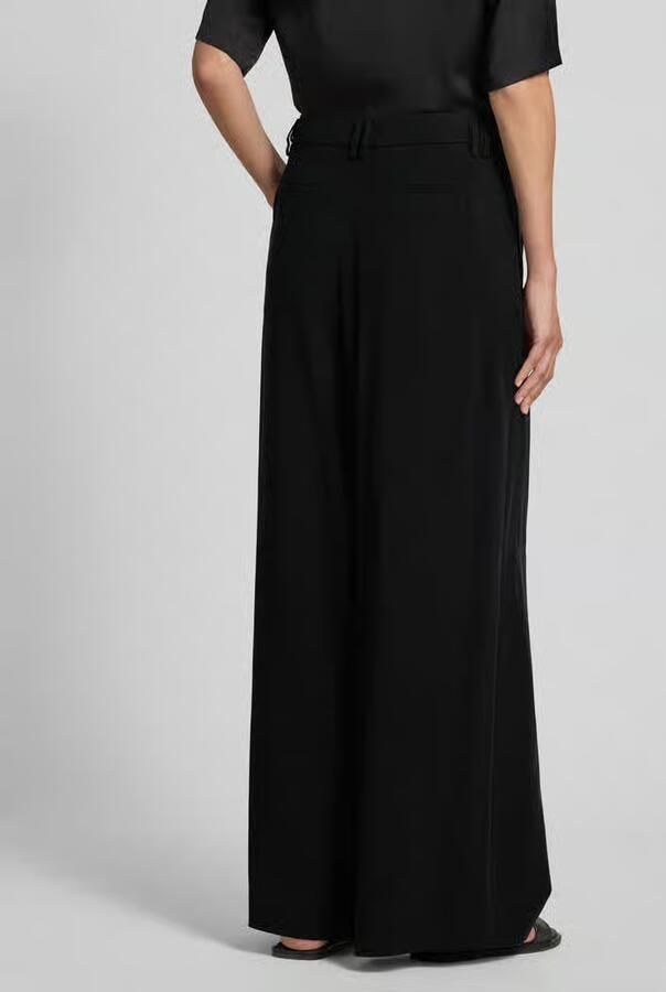 Drykorn Broek met wijde pijpen en steekzakken model 'BROAD'