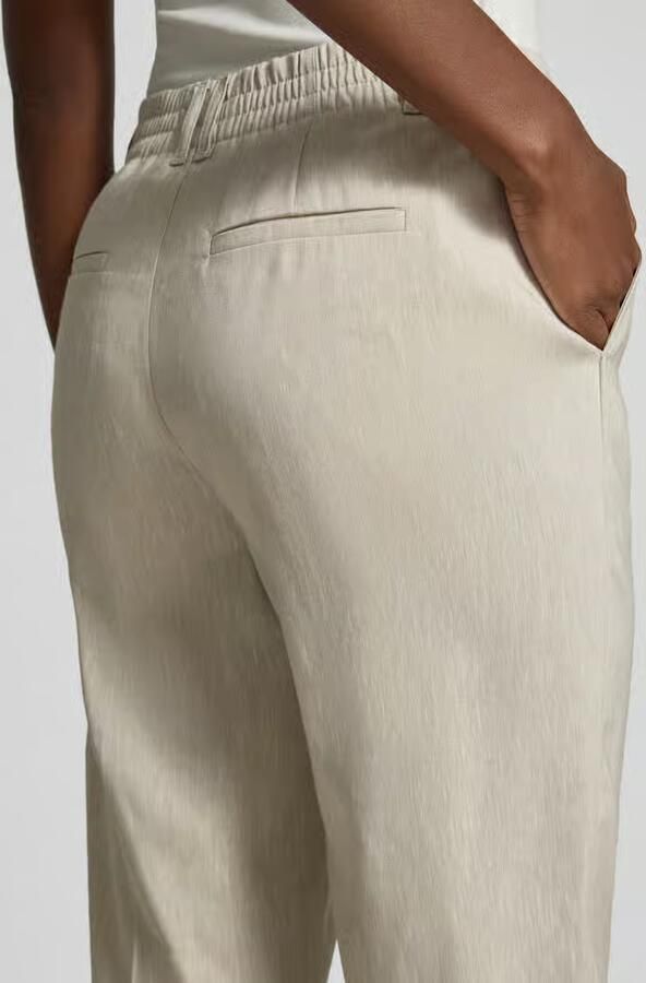 Drykorn Broek van linnenmix met persplooien model 'SEARCH'