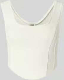 Drykorn Crop top met ronde hals model 'AGAPA'