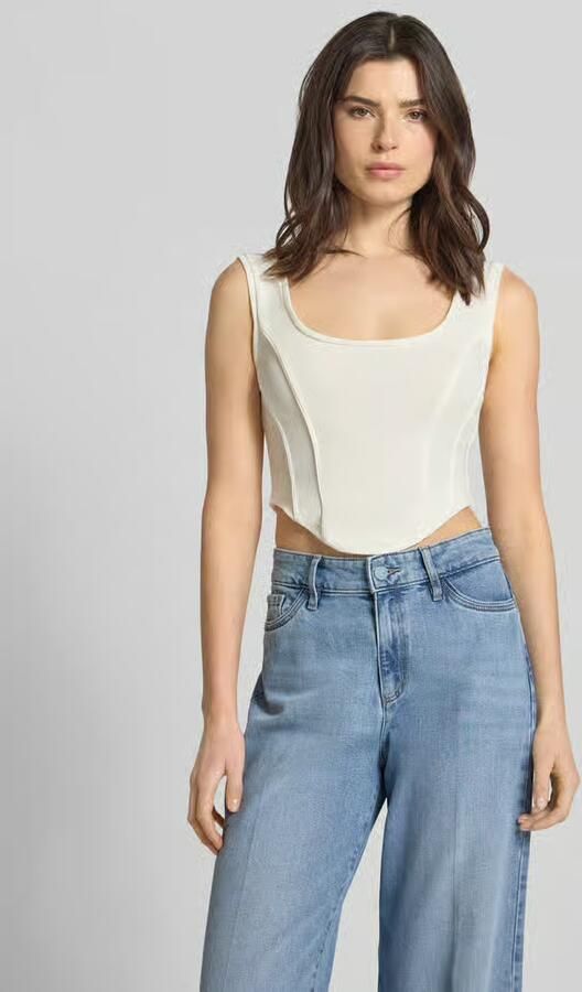 Drykorn Crop top met ronde hals model 'AGAPA' - Foto 3