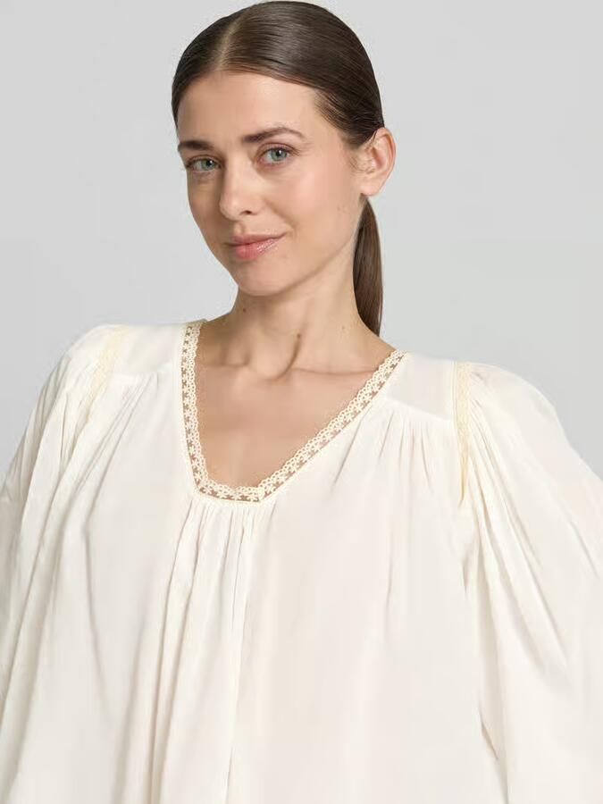 Drykorn Cropped blouse met 3 4-mouw model 'ISMARA'