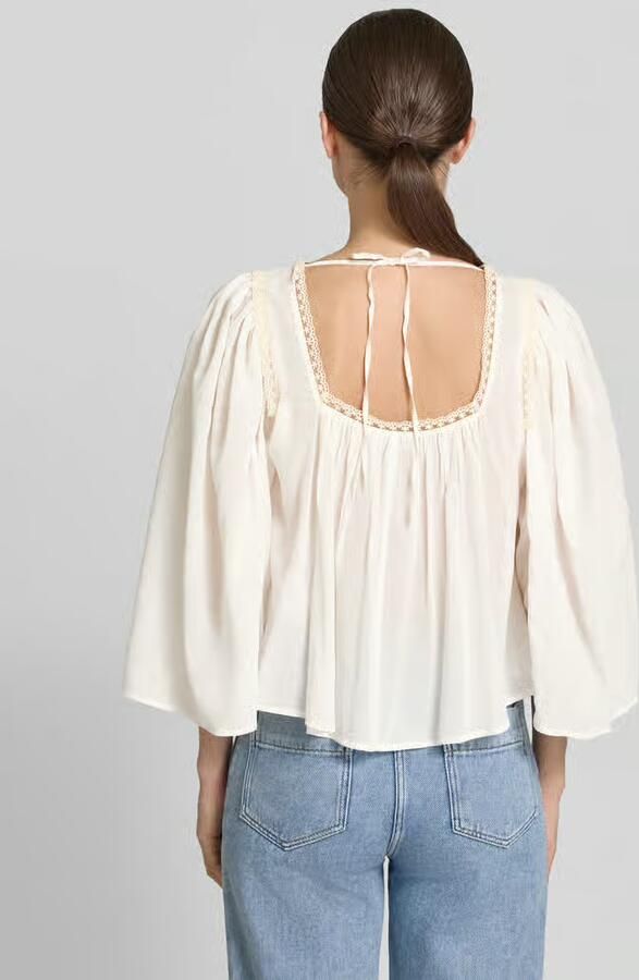 Drykorn Cropped blouse met 3 4-mouw model 'ISMARA' - Foto 2