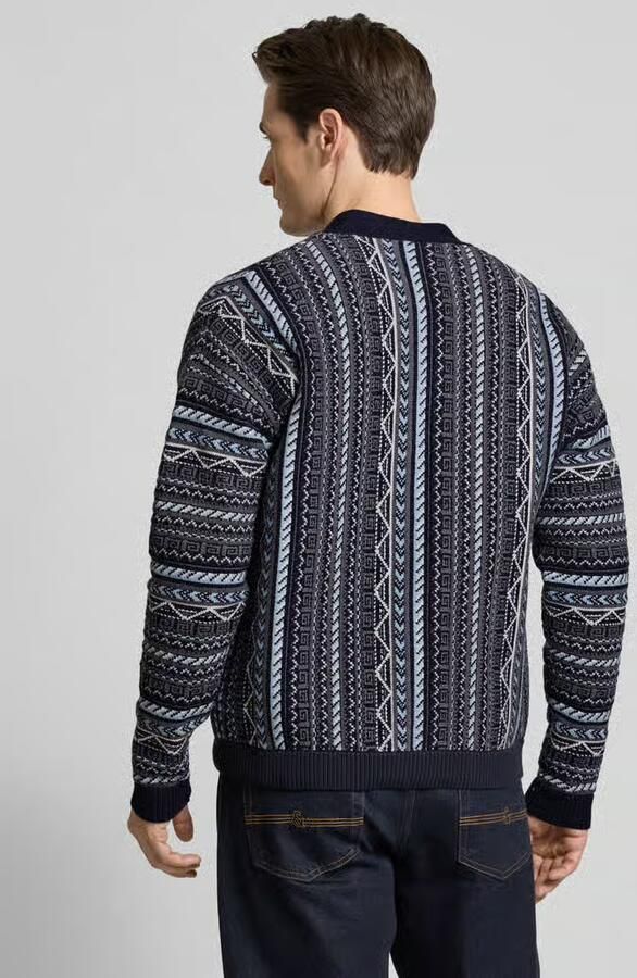 Drykorn Gebreid jack met knoopsluiting model 'Nadir'